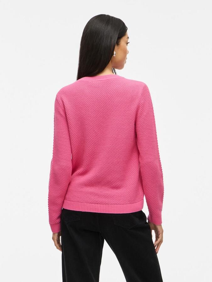 Vila Trui met ronde hals VIDALO O-NECK L S KNIT TOP- NOOS - Foto 4