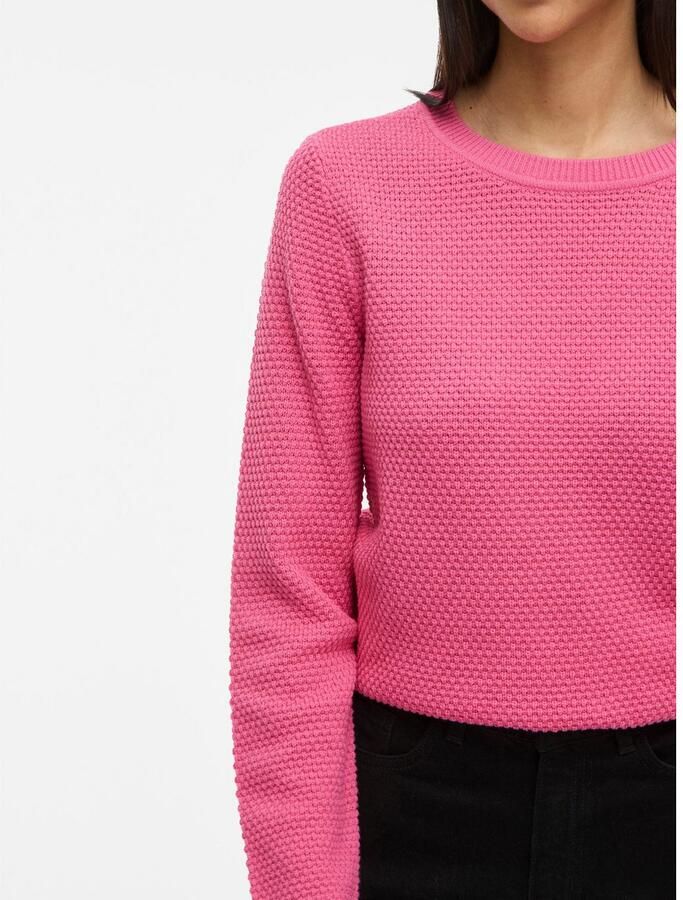 Vila Trui met ronde hals VIDALO O-NECK L S KNIT TOP- NOOS - Foto 2