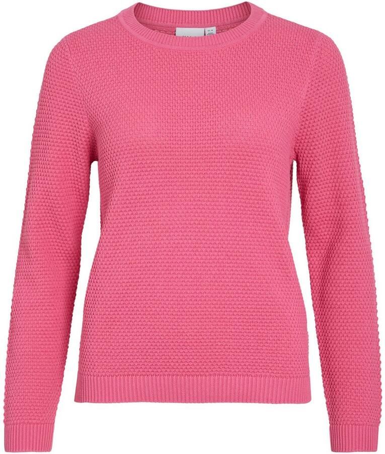 Vila Trui met ronde hals VIDALO O-NECK L S KNIT TOP- NOOS