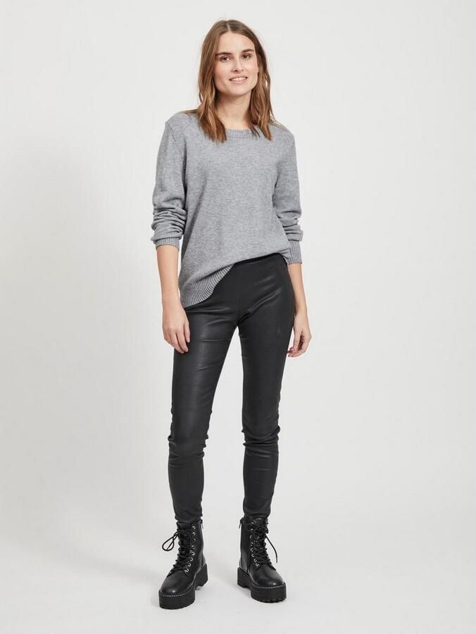 Vila Trui met ronde hals VIRIL O-NECK L S KNIT TOP NOOS - Foto 9