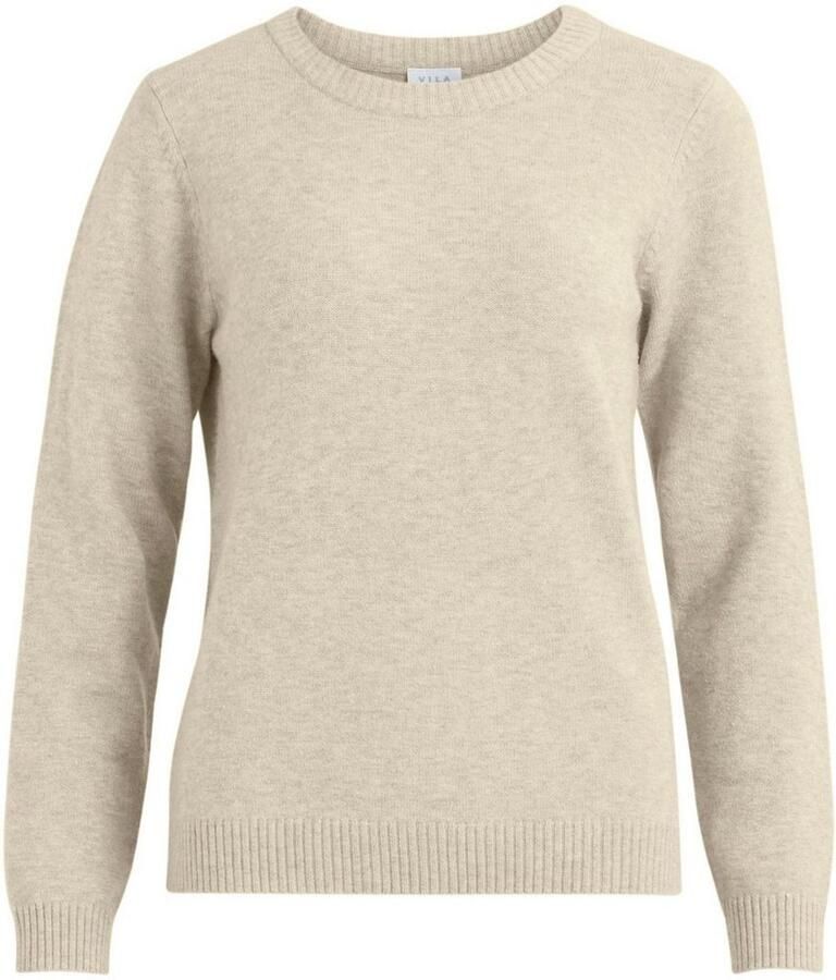 Vila Trui met ronde hals VIRIL O-NECK L S KNIT TOP NOOS