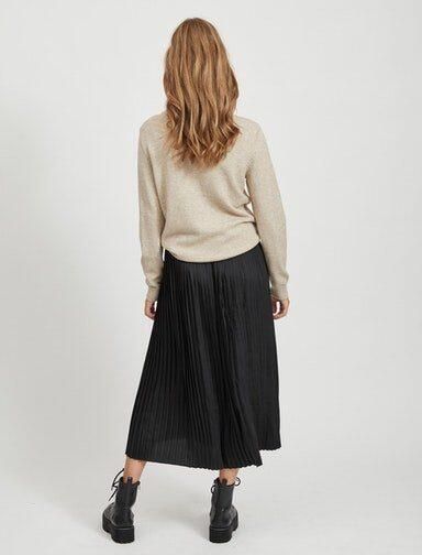 Vila Trui met ronde hals VIRIL O-NECK L S KNIT TOP NOOS - Foto 4