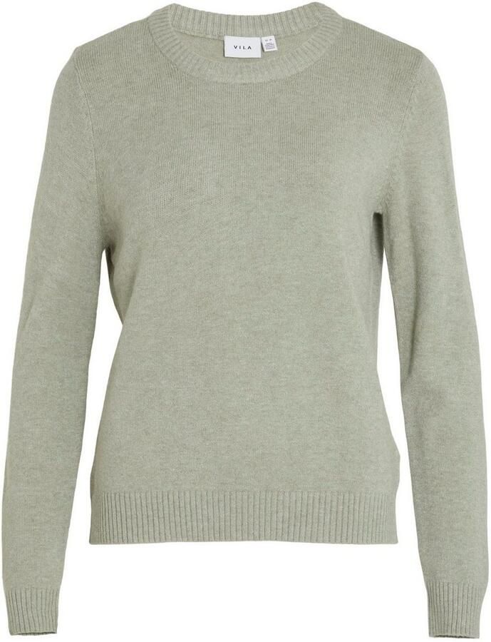 Vila Trui met ronde hals VIRIL O-NECK L S KNIT TOP NOOS