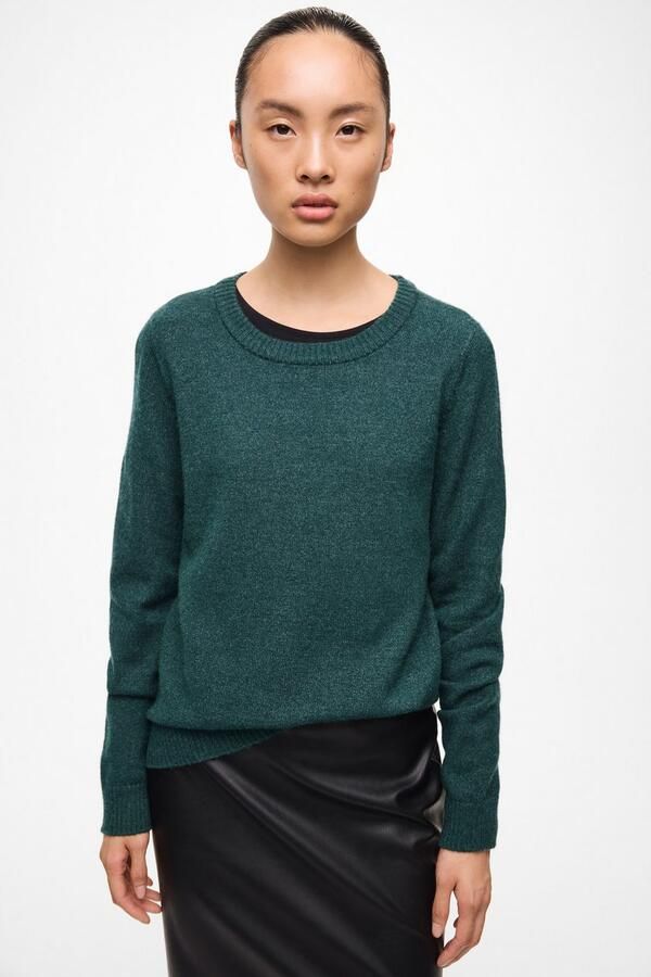 Vila Trui met ronde hals VIRIL O-NECK L S KNIT TOP NOOS - Foto 6