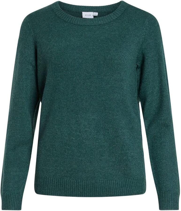 Vila Trui met ronde hals VIRIL O-NECK L S KNIT TOP NOOS