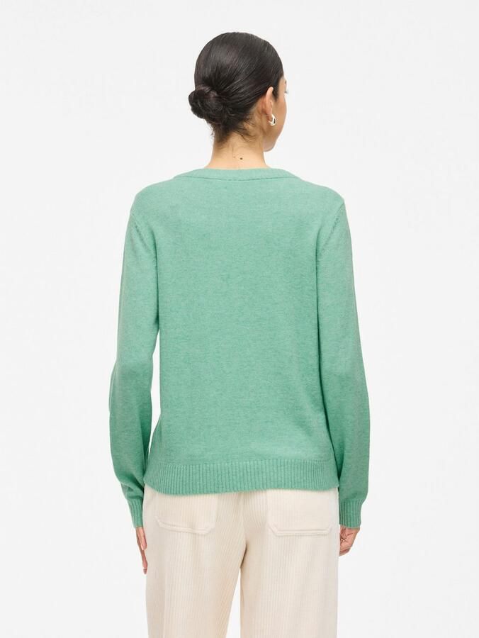 Vila Trui met ronde hals VIRIL O-NECK L S KNIT TOP NOOS - Foto 3