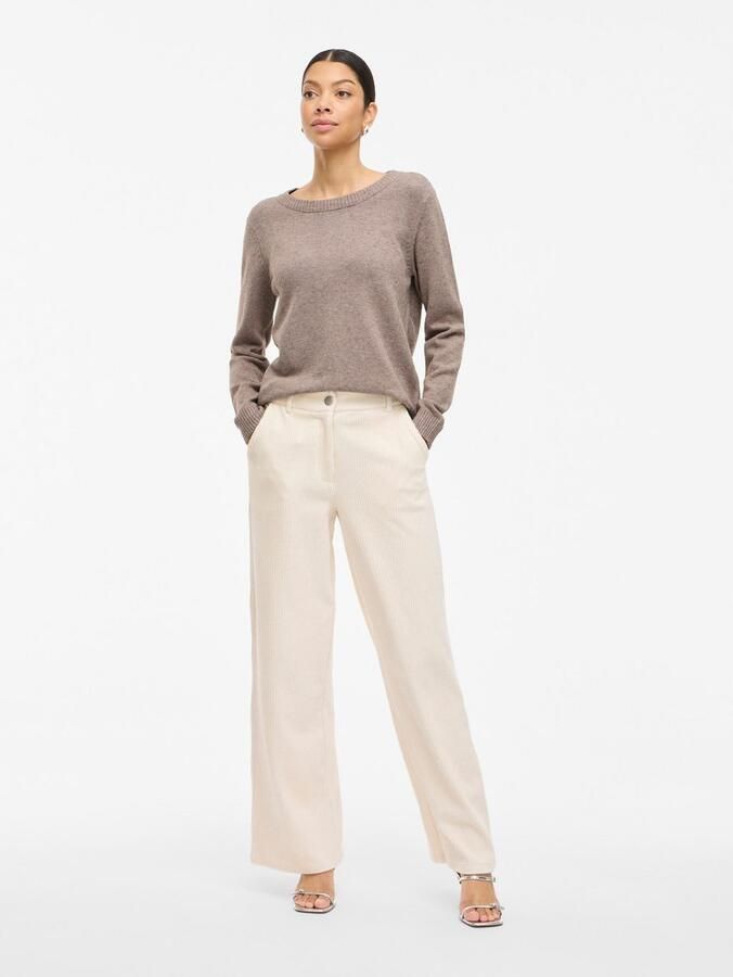 Vila Trui met ronde hals VIRIL O-NECK L S KNIT TOP NOOS - Foto 5