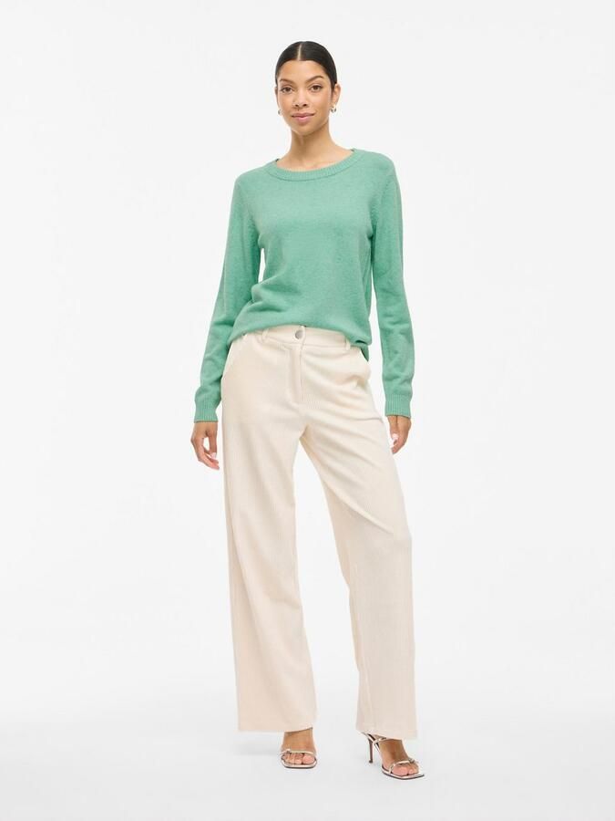 Vila Trui met ronde hals VIRIL O-NECK L S KNIT TOP NOOS - Foto 4