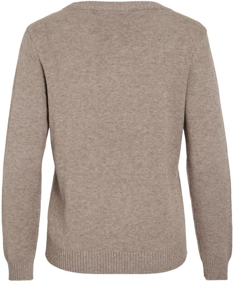 Vila Trui met ronde hals VIRIL O-NECK L S KNIT TOP NOOS - Foto 2