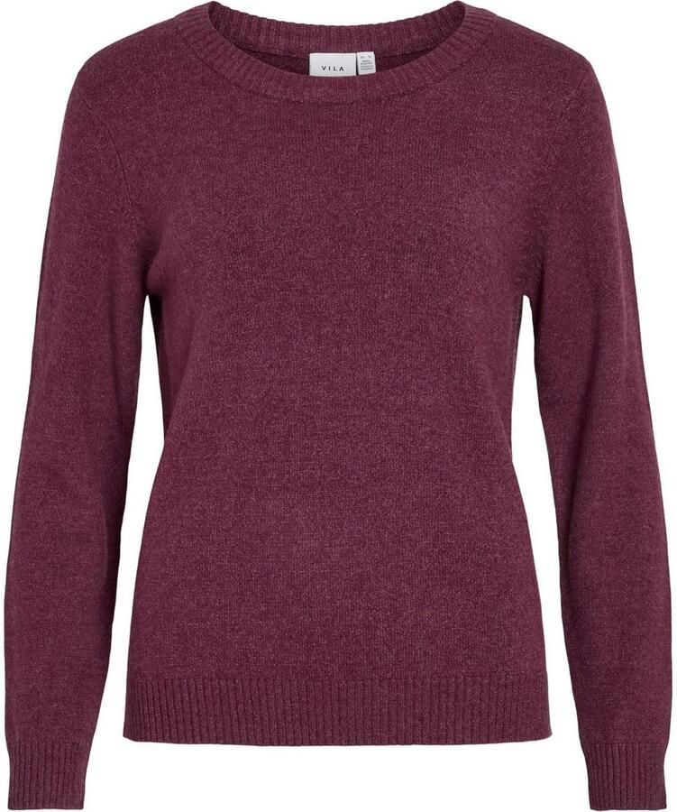 Vila Trui met ronde hals VIRIL O-NECK L S KNIT TOP NOOS - Foto 2