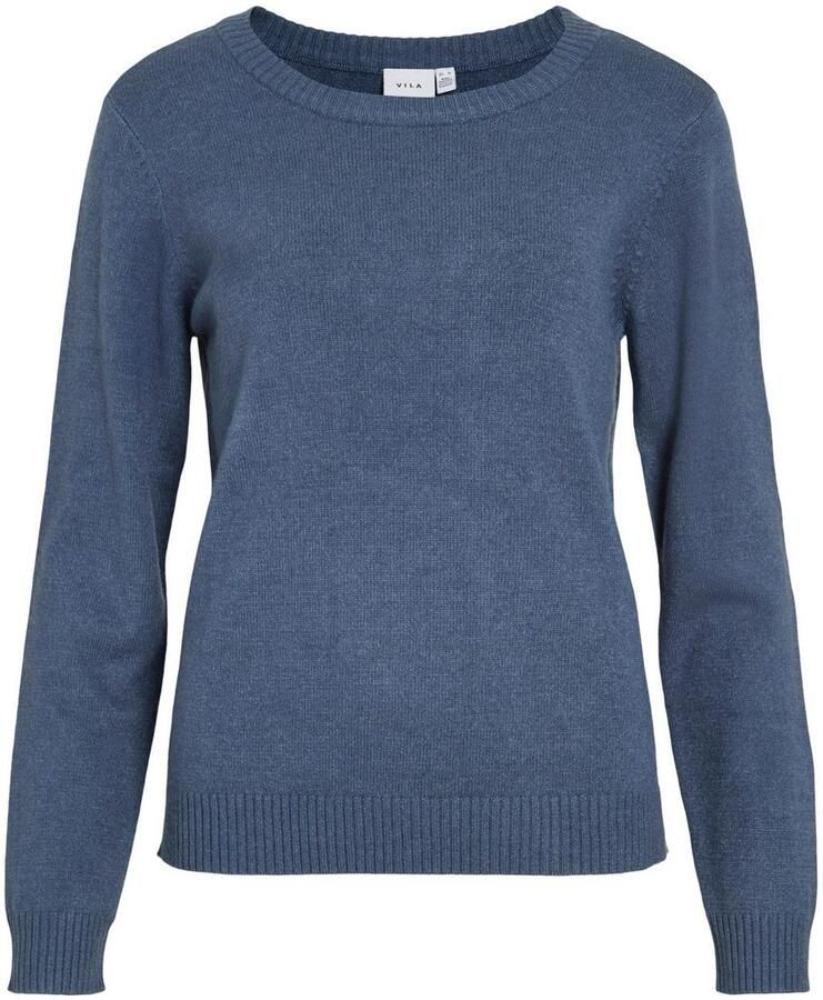 Vila Trui met ronde hals VIRIL O-NECK L S KNIT TOP NOOS - Foto 3