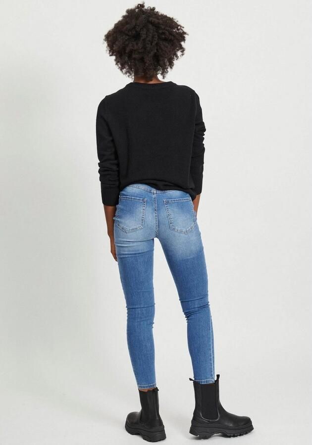 Vila Trui met ronde hals VIRIL-O-PULLI Tricot met fijne breitechnische details - Foto 6