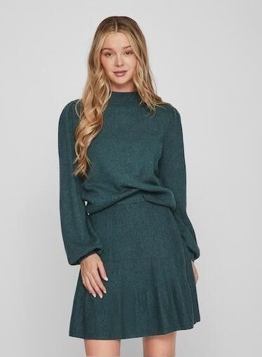 Vila Trui met ronde hals VIRIL TURTLE-NK BALLOON L S TOP NOOS - Foto 5