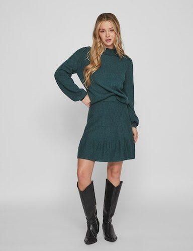 Vila Trui met ronde hals VIRIL TURTLE-NK BALLOON L S TOP NOOS - Foto 3