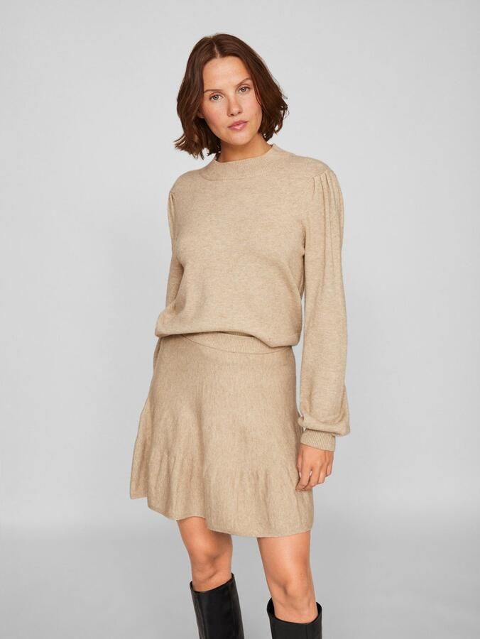 Vila Trui met ronde hals VIRIL TURTLE-NK BALLOON L S TOP NOOS - Foto 2