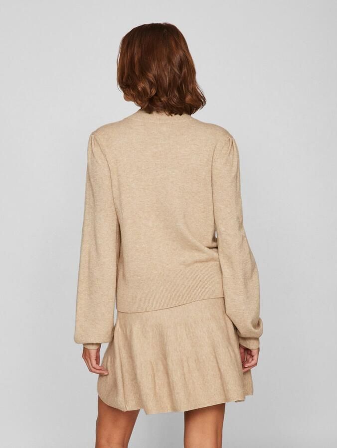 Vila Trui met ronde hals VIRIL TURTLE-NK BALLOON L S TOP NOOS - Foto 3