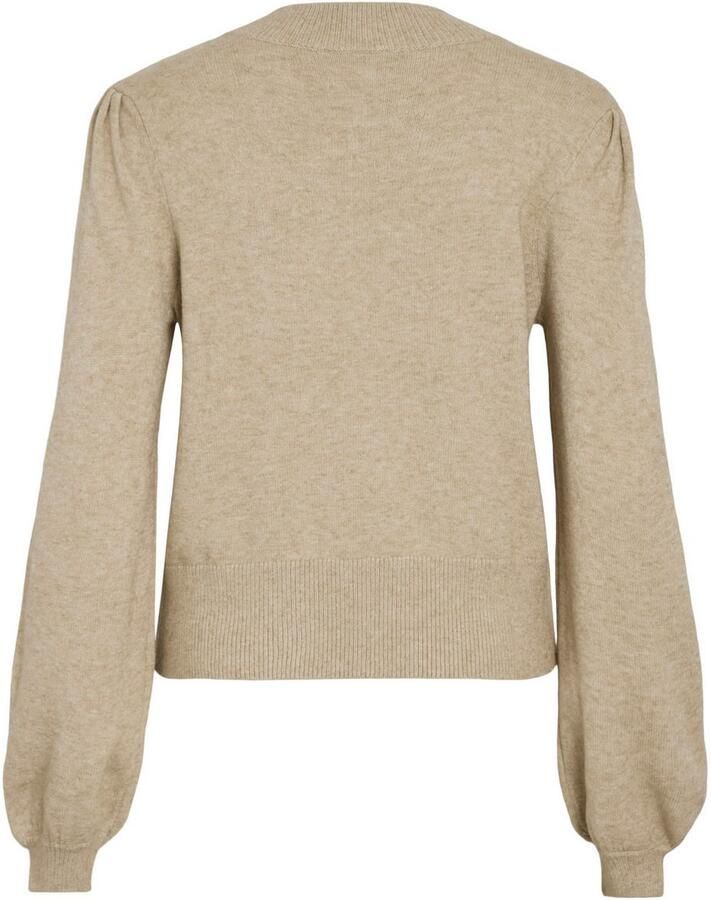 Vila Trui met ronde hals VIRIL TURTLE-NK BALLOON L S TOP NOOS