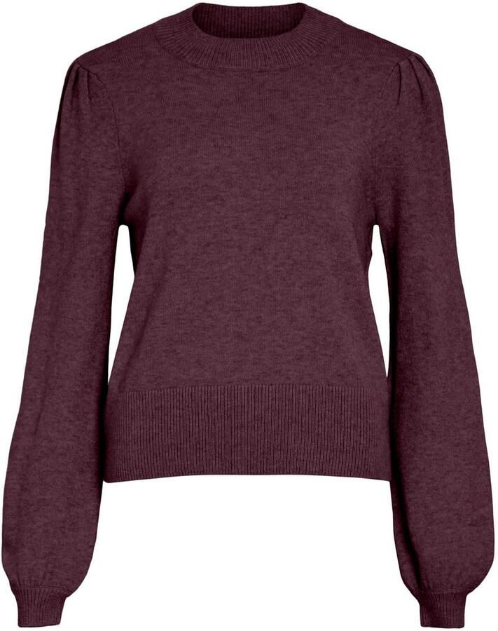 Vila Trui met ronde hals VIRIL TURTLE-NK BALLOON L S TOP NOOS