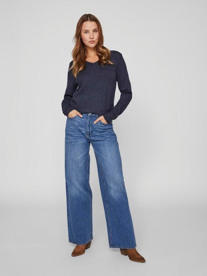 Vila Trui met V-hals VIRIL V-NECK L S KNIT TOP NOOS - Foto 6