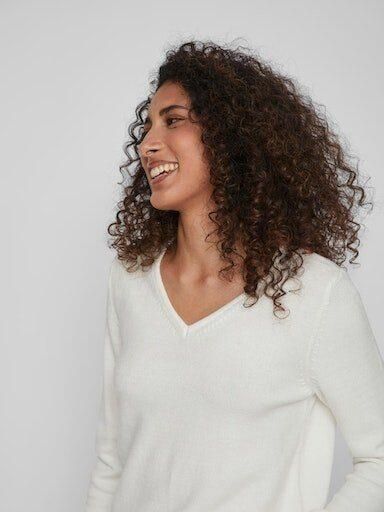 Vila Trui met V-hals VIRIL V-NECK L S KNIT TOP NOOS - Foto 2