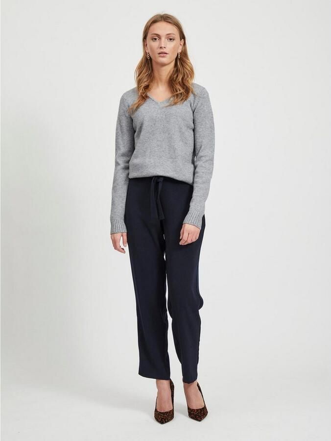 Vila Trui met V-hals VIRIL V-NECK L S KNIT TOP NOOS - Foto 9