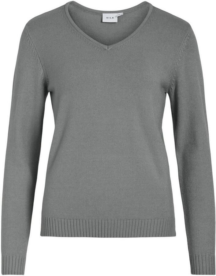 Vila Trui met V-hals VIRIL V-NECK L S KNIT TOP NOOS - Foto 2