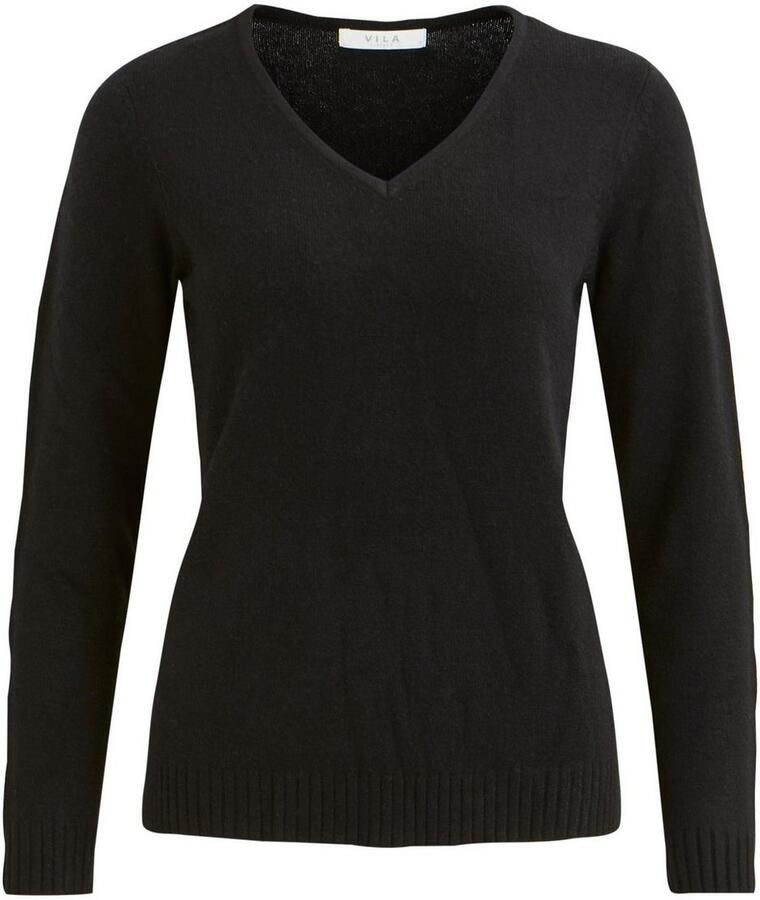 Vila Trui met V-hals VIRIL V-NECK L S KNIT TOP NOOS
