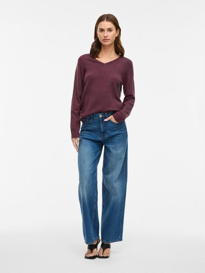 Vila Regular fit shirt met lange mouwen van viscosemix model 'Viril' - Foto 3