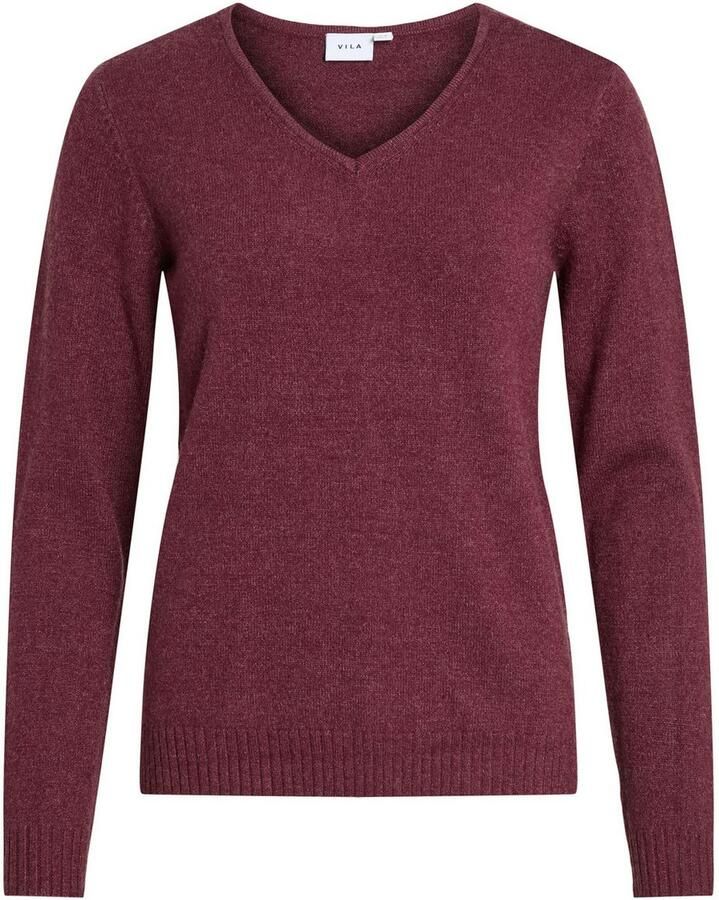 Vila Regular fit shirt met lange mouwen van viscosemix model 'Viril'