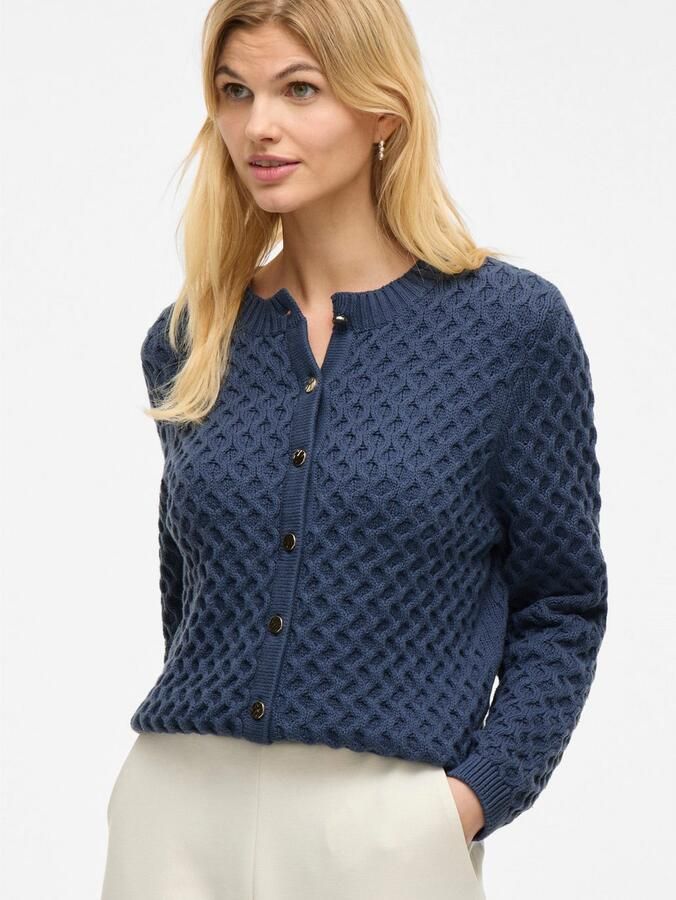 Vila Vest VIKALI L S O-NECK KNIT BUTTON CARDIGAN - Foto 3