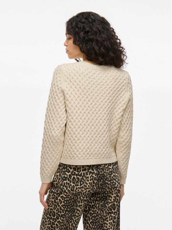 Vila Vest VIKALI L S O-NECK KNIT BUTTON CARDIGAN - Foto 5