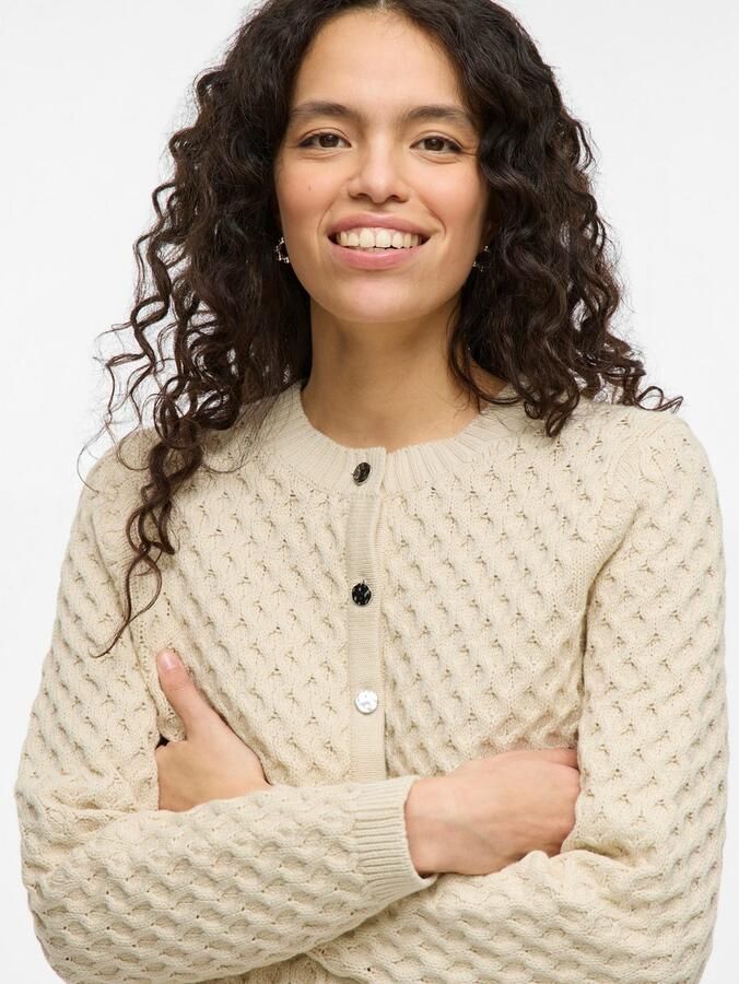 Vila Vest VIKALI L S O-NECK KNIT BUTTON CARDIGAN - Foto 6