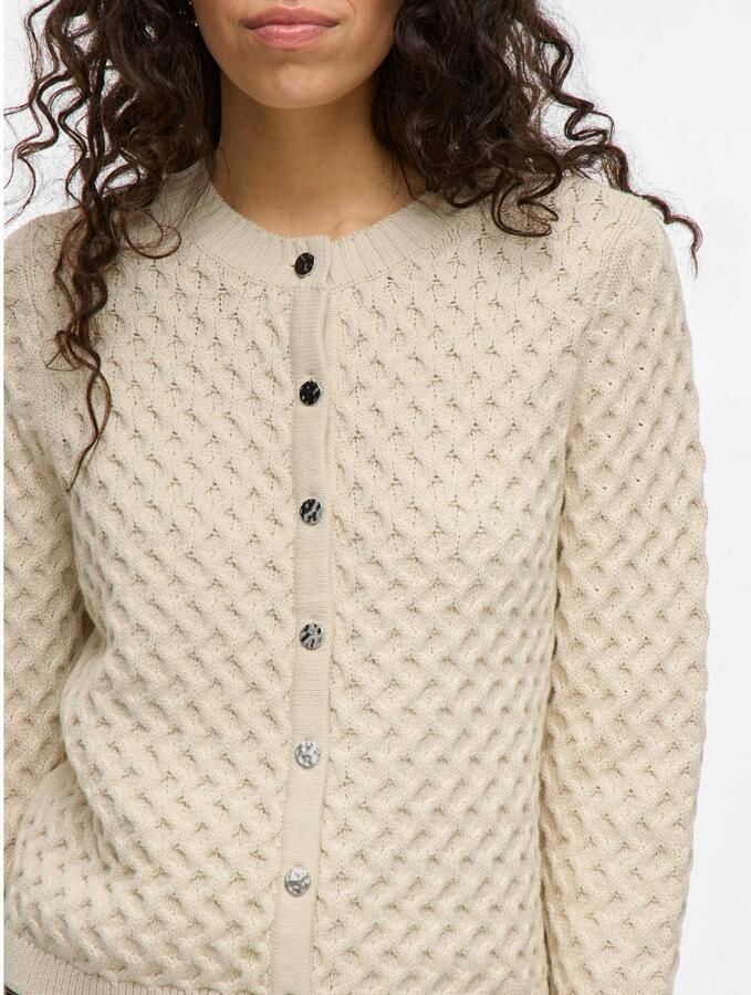 Vila Vest VIKALI L S O-NECK KNIT BUTTON CARDIGAN - Foto 4