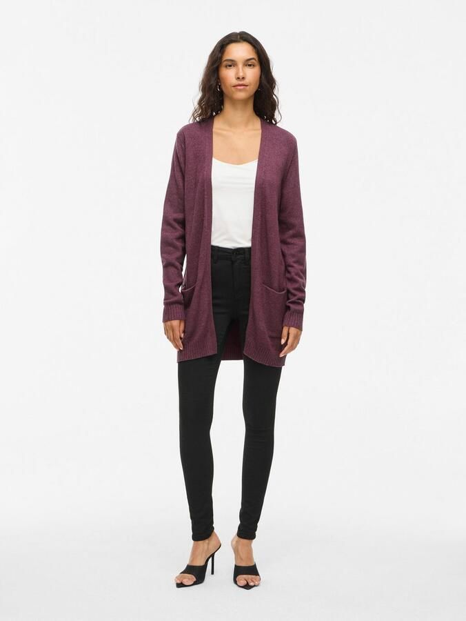 Vila Gebreid jack met opengewerkte voorkant model 'RIL' - Foto 2