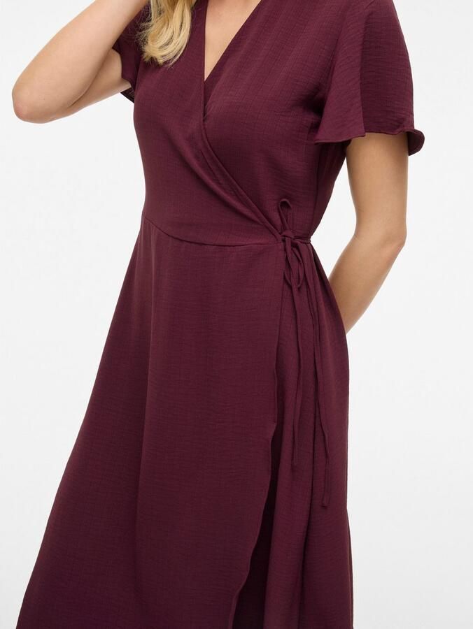 Vila Wikkeljurk VILOVIE S S WRAP MIDI DRESS NOOS - Foto 2