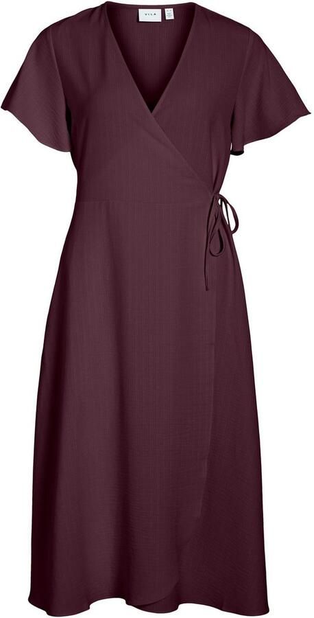 Vila Wikkeljurk VILOVIE S S WRAP MIDI DRESS NOOS - Foto 6