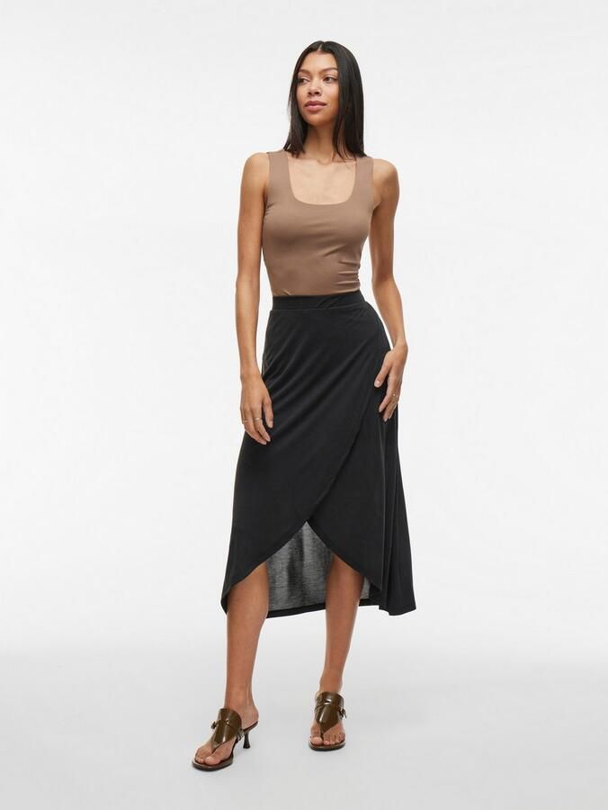 Vila Wikkelrok VIMODALA HW WRAP SKIRT NOOS - Foto 2