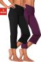 Vivance active Capribroek met rubberen tailleband loungewear (Set van 2) - Thumbnail 1
