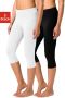 Vivance active Caprilegging met rubberen tailleband loungewear (Set van 2) - Thumbnail 1