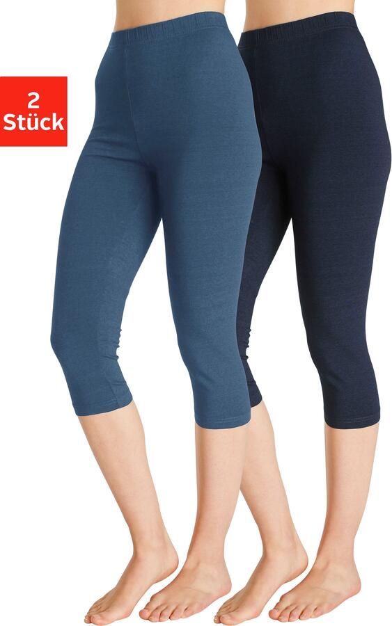 Vivance active Caprilegging met rubberen tailleband loungewear (Set van 2) - Foto 10