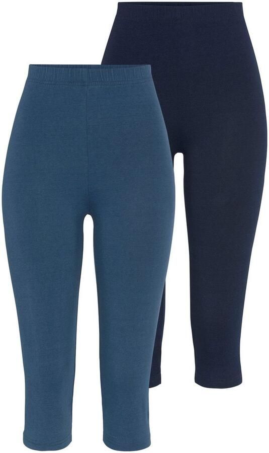 Vivance active Caprilegging met rubberen tailleband loungewear (Set van 2) - Foto 7