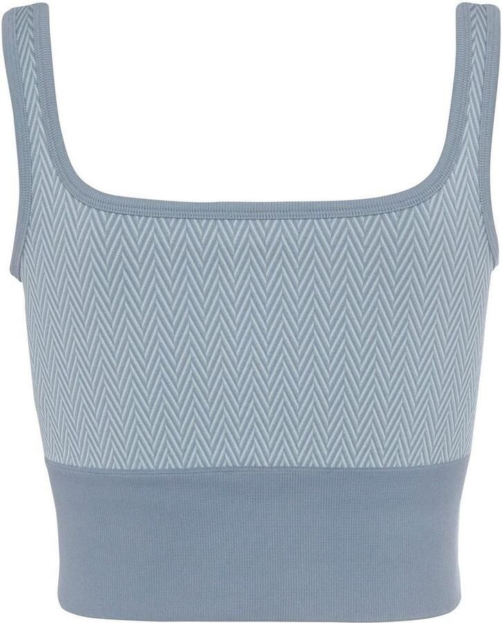 Vivance active Crop-top -Sporttop met brede boord en jacquardpatroon - Foto 1