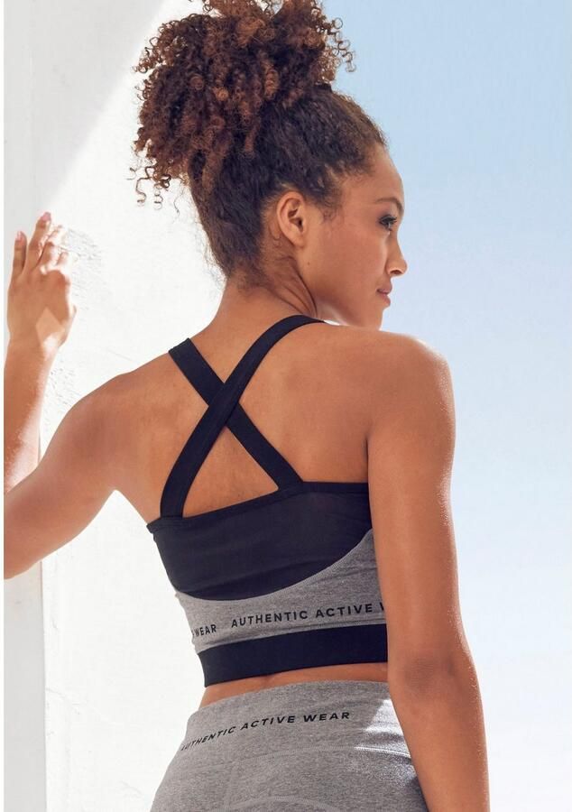 Vivance active Crop-top -Sporttop met racerback - Foto 4