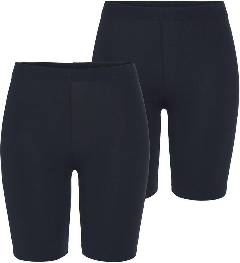 Vivance active Fietsbroekje met rubberen tailleband loungewear (Set van 2)