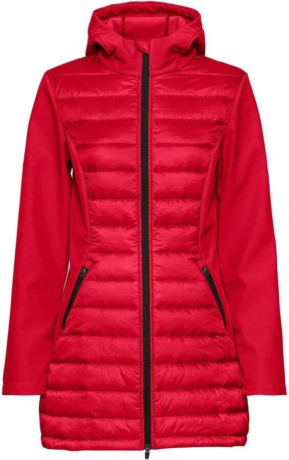 Vivance active Gewatteerde jas met mouwen en inzetstukken van softshell-materiaal - Foto 3