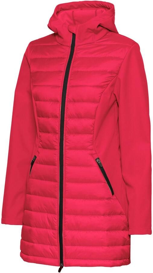 Vivance active Gewatteerde jas met mouwen en inzetstukken van softshell-materiaal - Foto 4