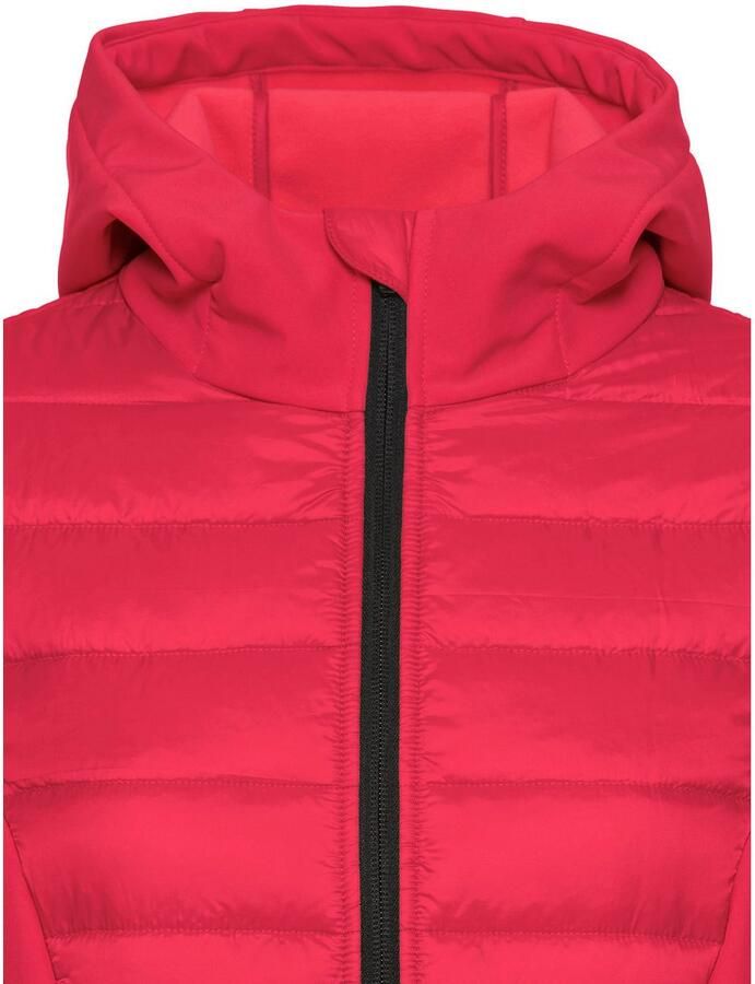 Vivance active Gewatteerde jas met mouwen en inzetstukken van softshell-materiaal