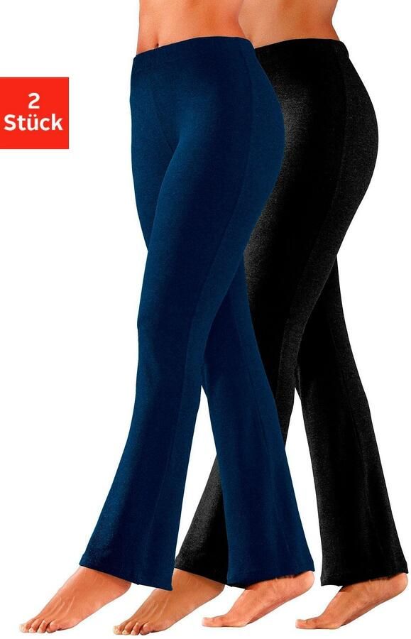 Vivance active Jazzpants met licht uitlopende pijpen loungewear (2-delig Set van 2) - Foto 2