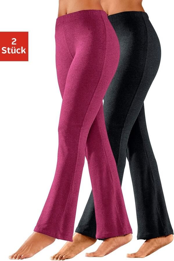 Vivance active Jazzpants met licht uitlopende pijpen loungewear (2-delig Set van 2) - Foto 3