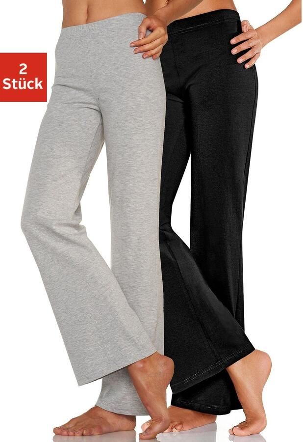 Vivance active Jazzpants met licht uitlopende pijpen loungewear (2-delig Set van 2) - Foto 4